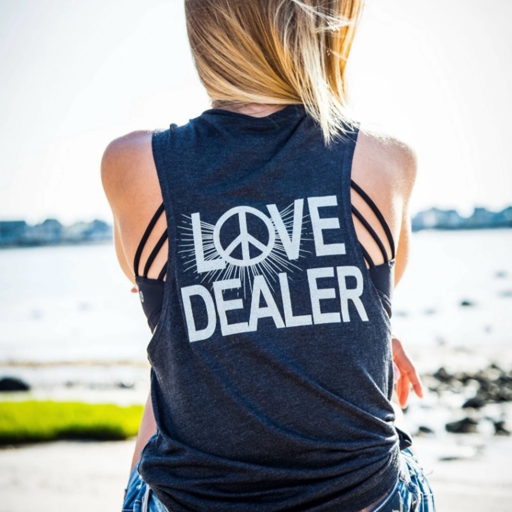 Picasso Jasper Love Dealer Black Sleeveless Muscle Tee Size Medium